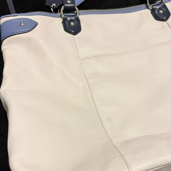 Coach White and Blue Women's Bag - Picture 5 of 12
